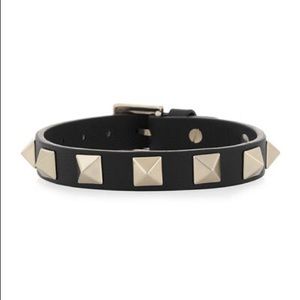 Valentino leather stud bracelet. New with box